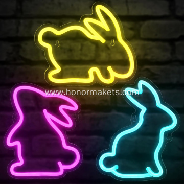 Easter bunny neon Lights